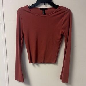 Forever 21 Terracotta Long Sleeve Top